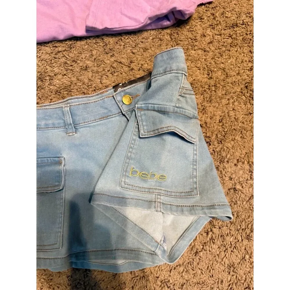 BEBE shirt and short set med 10/12